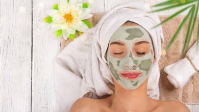 máscara facial caseira